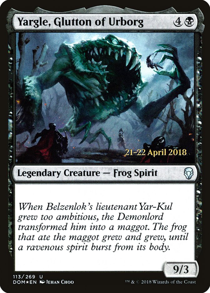 Yargle, Glutton of Urborg  [Dominaria Prerelease Promos] | Exor Games Summserside