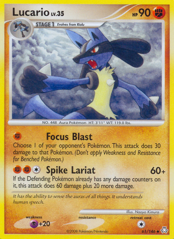 Lucario (61/146) [Diamond & Pearl: Legends Awakened] | Exor Games Summserside