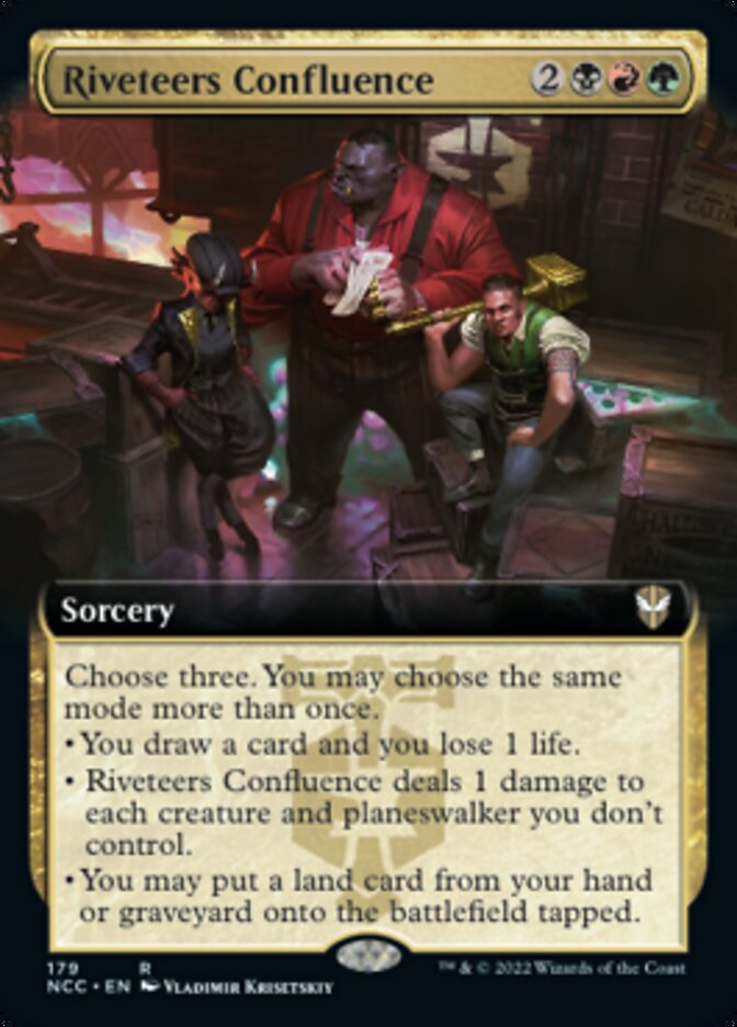 Riveteers Confluence (Extended Art) [Streets of New Capenna Commander] | Exor Games Summserside