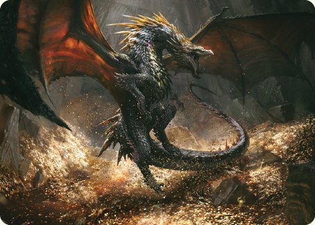 Cavern-Hoard Dragon Art Card [The Lord of the Rings: Tales of Middle-earth Art Series] | Exor Games Summserside