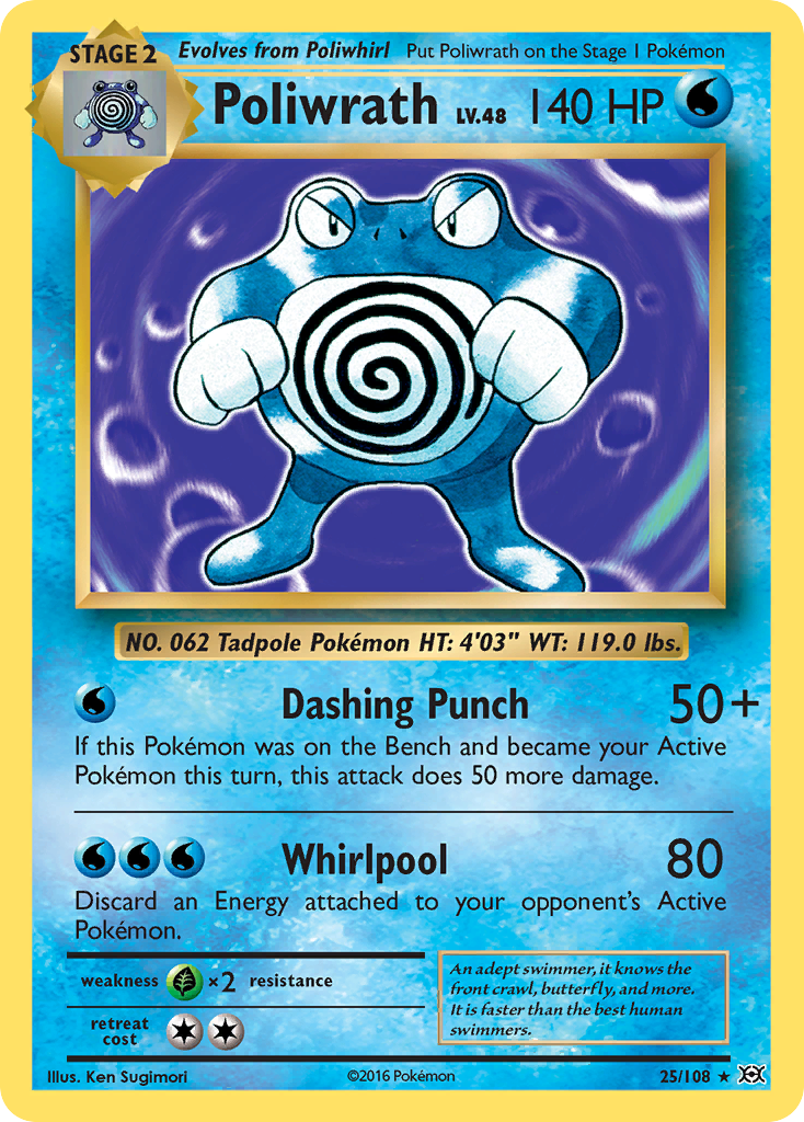 Poliwrath (25/108) [XY: Evolutions] | Exor Games Summserside