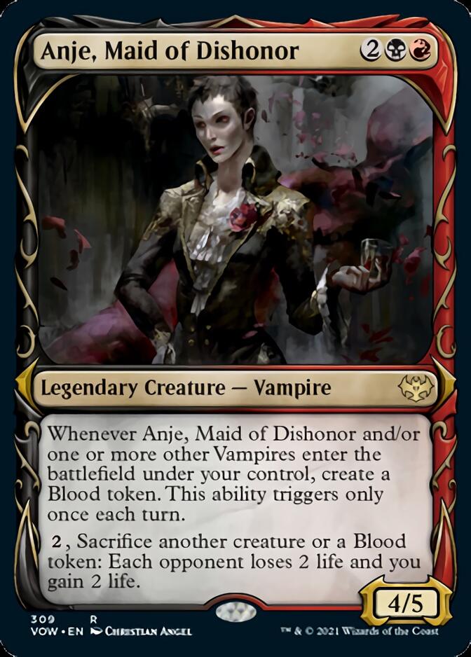 Anje, Maid of Dishonor (Showcase Fang Frame) [Innistrad: Crimson Vow] | Exor Games Summserside