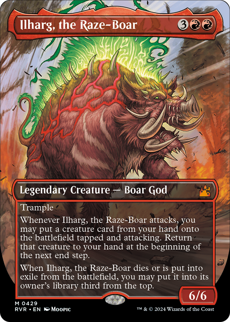 Ilharg, the Raze-Boar (Anime Borderless) [Ravnica Remastered] | Exor Games Summserside