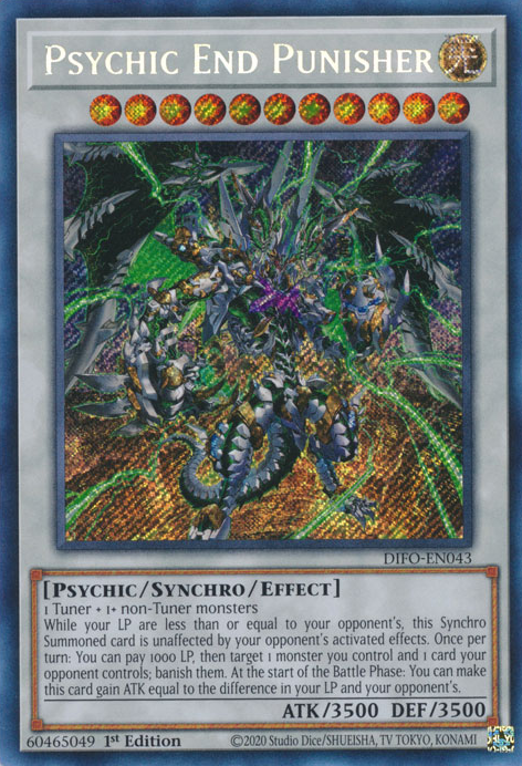 Psychic End Punisher [DIFO-EN043] Secret Rare | Exor Games Summserside