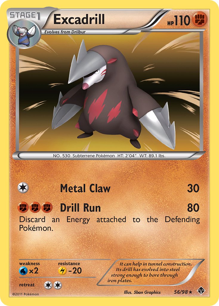 Excadrill (56/98) (Cosmos Holo) (Blister Exclusive) [Black & White: Emerging Powers] | Exor Games Summserside