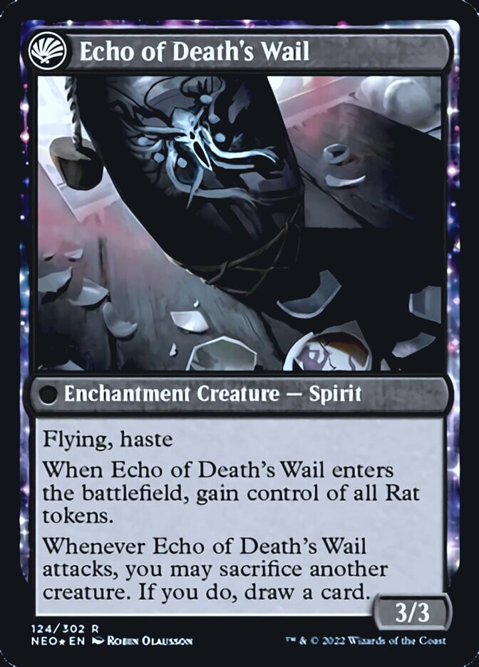 Tribute to Horobi // Echo of Death's Wail [Kamigawa: Neon Dynasty Prerelease Promos] | Exor Games Summserside