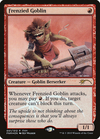 Frenzied Goblin [Friday Night Magic 2015] | Exor Games Summserside