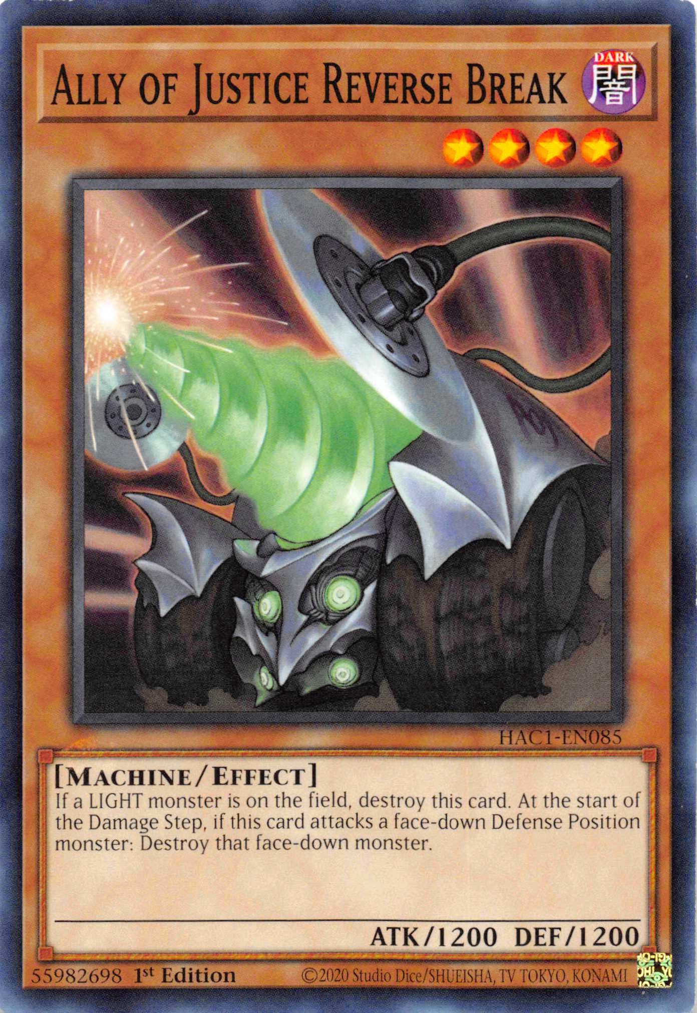 Ally of Justice Reverse Break [HAC1-EN085] Common | Exor Games Summserside