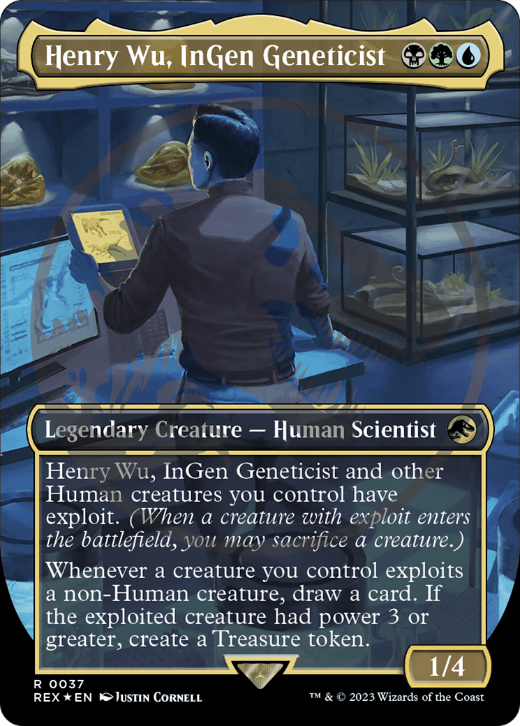 Henry Wu, InGen Geneticist Emblem (Borderless) [Jurassic World Collection Tokens] | Exor Games Summserside