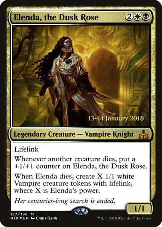 Elenda, the Dusk Rose [Rivals of Ixalan Promos] | Exor Games Summserside