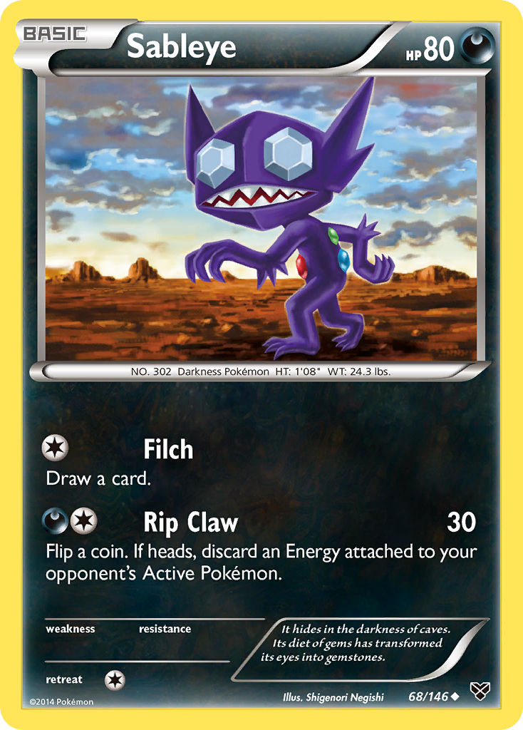 Sableye (68/146) [XY: Base Set] | Exor Games Summserside