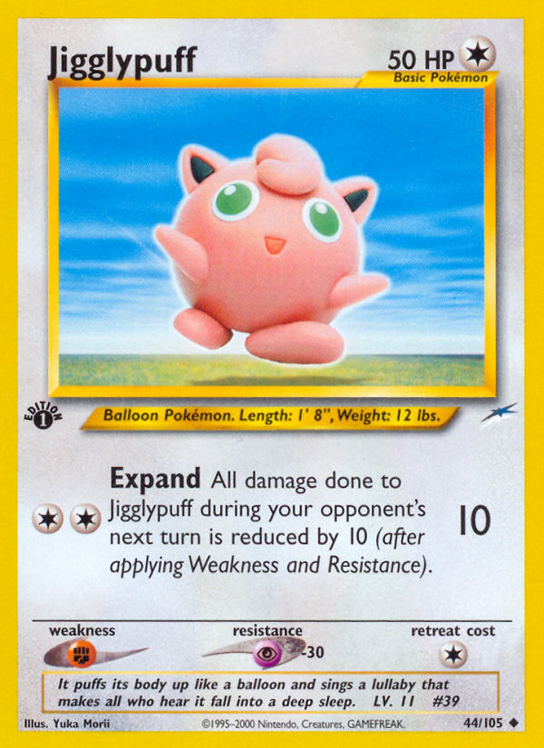 Jigglypuff (44/105) [Neo Destiny 1st Edition] | Exor Games Summserside