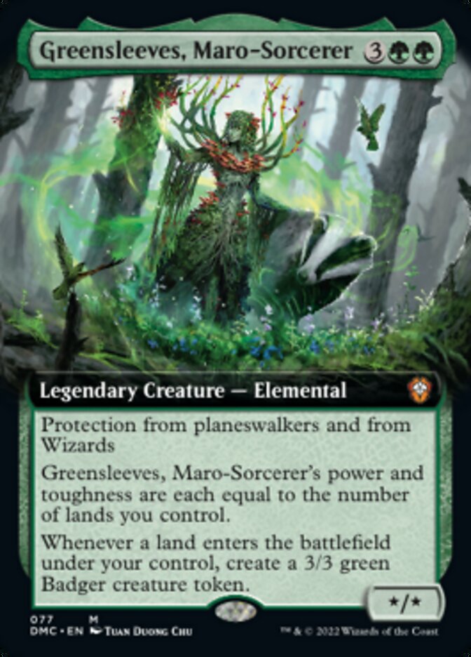 Greensleeves, Maro-Sorcerer (Extended Art) [Dominaria United Commander] | Exor Games Summserside