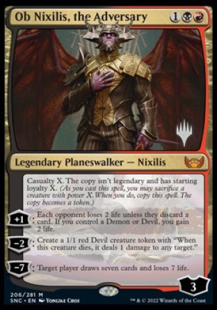 Ob Nixilis, the Adversary (Promo Pack) [Streets of New Capenna Promos] | Exor Games Summserside