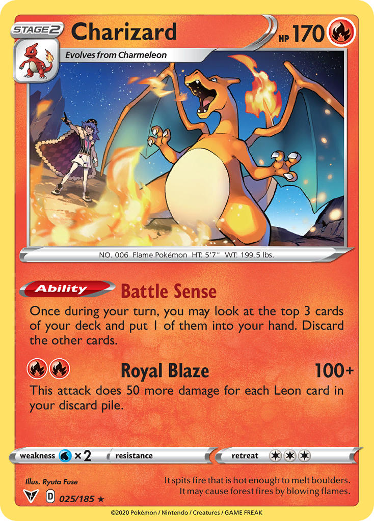 Charizard (025/185) [Sword & Shield: Vivid Voltage] | Exor Games Summserside