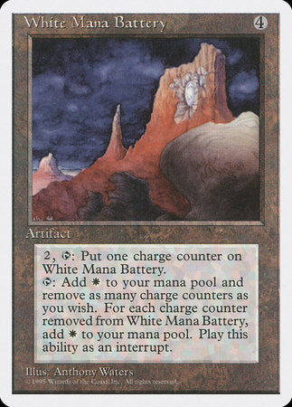 White Mana Battery [Fourth Edition] | Exor Games Summserside