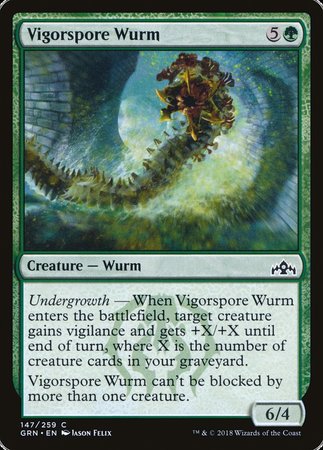 Vigorspore Wurm [Guilds of Ravnica] | Exor Games Summserside