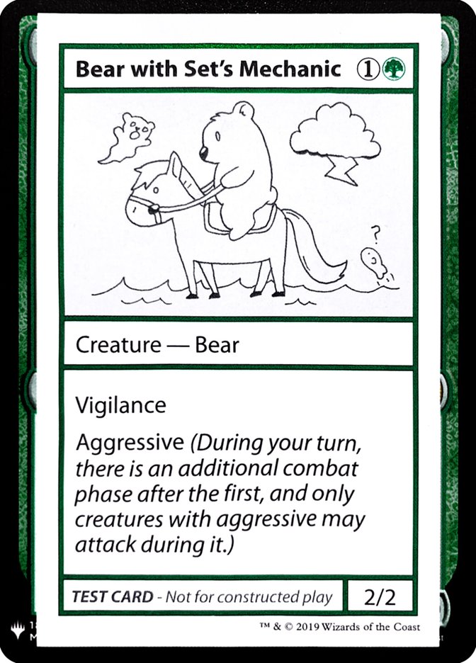 Bear with Set's Mechanic [Mystery Booster Playtest Cards] | Exor Games Summserside