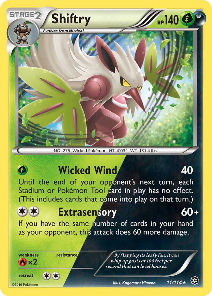 Shiftry (11/114) [XY: Steam Siege] | Exor Games Summserside