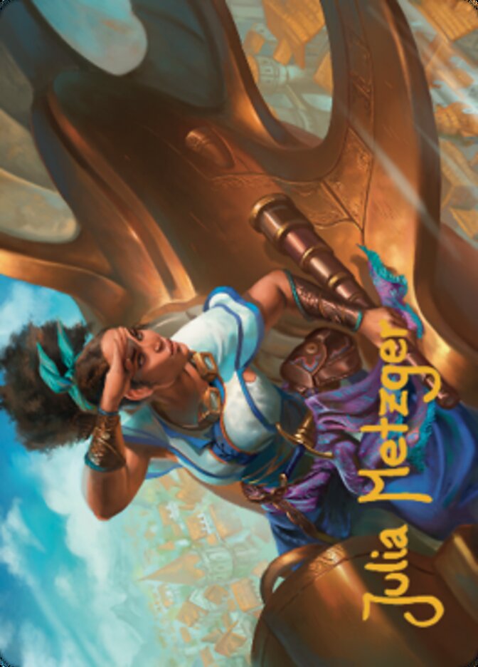 Talas Lookout Art Card (Gold-Stamped Signature) [Dominaria United Art Series] | Exor Games Summserside