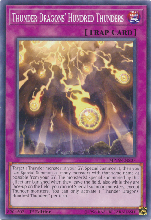 Thunder Dragons' Hundred Thunders [MP19-EN207] Common | Exor Games Summserside