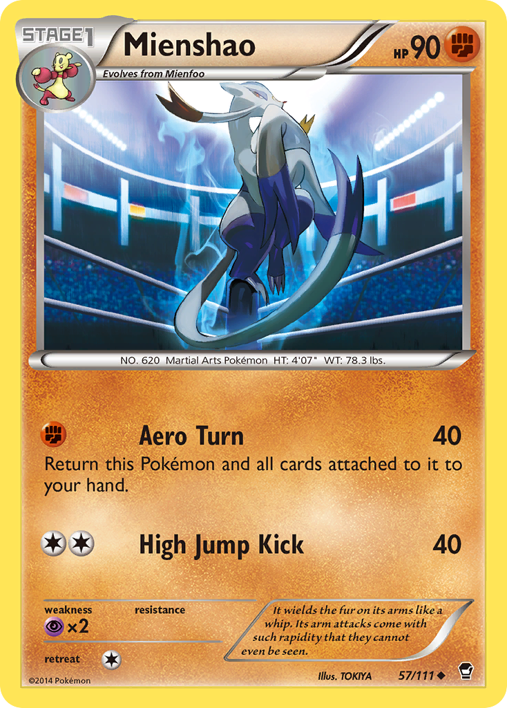 Mienshao (57/111) [XY: Furious Fists] | Exor Games Summserside