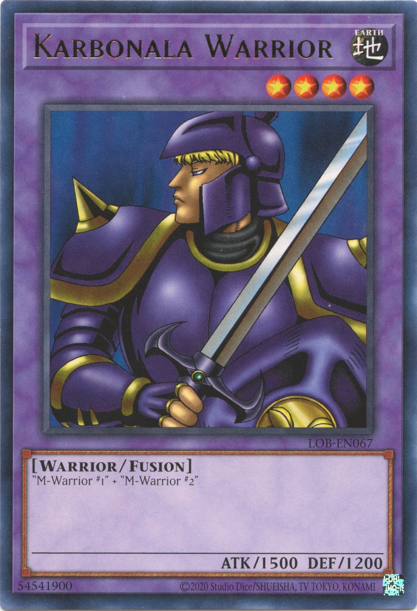 Karbonala Warrior (25th Anniversary) [LOB-EN067] Rare | Exor Games Summserside