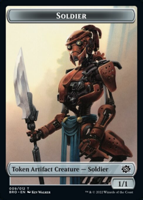 Powerstone // Soldier (009) Double-Sided Token [The Brothers' War Tokens] | Exor Games Summserside