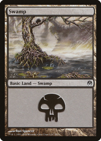 Swamp (34) [Duel Decks: Phyrexia vs. the Coalition] | Exor Games Summserside