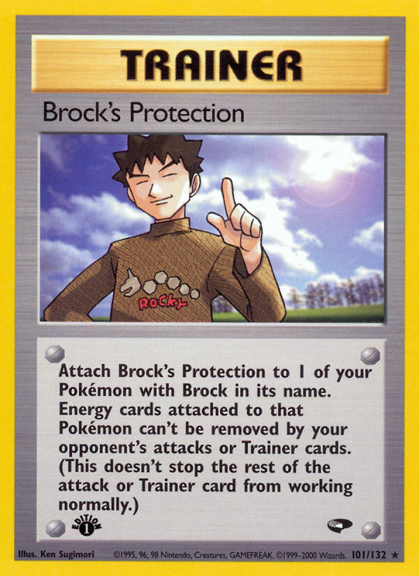 Brock's Protection (101/132) [Gym Challenge 1st Edition] | Exor Games Summserside