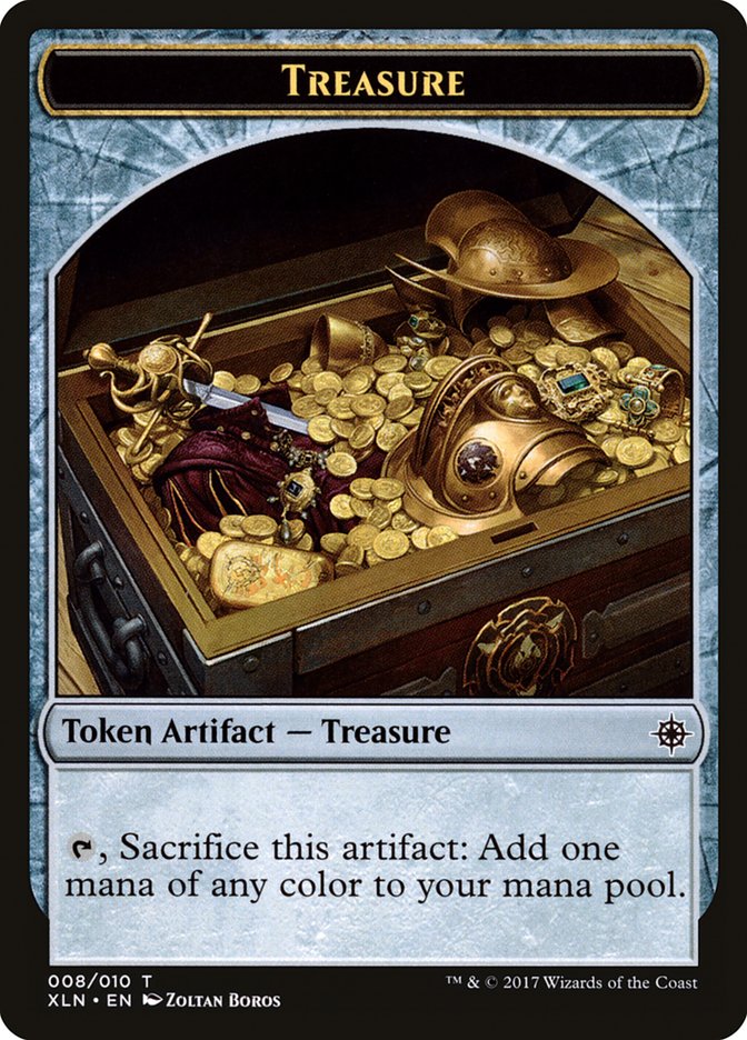 Treasure (008/010) [Ixalan Tokens] | Exor Games Summserside