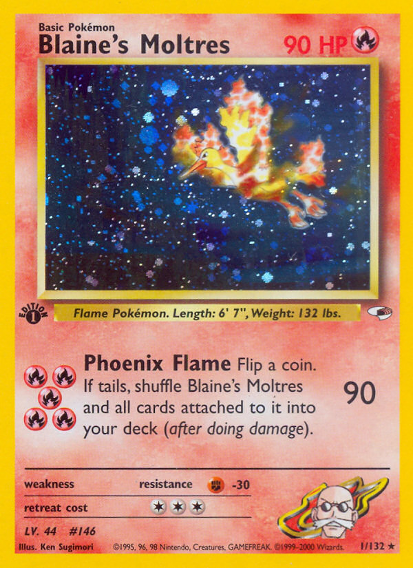 Blaine's Moltres (1/132) [Gym Heroes 1st Edition] | Exor Games Summserside