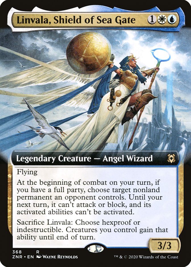 Linvala, Shield of Sea Gate (Extended Art) [Zendikar Rising] | Exor Games Summserside