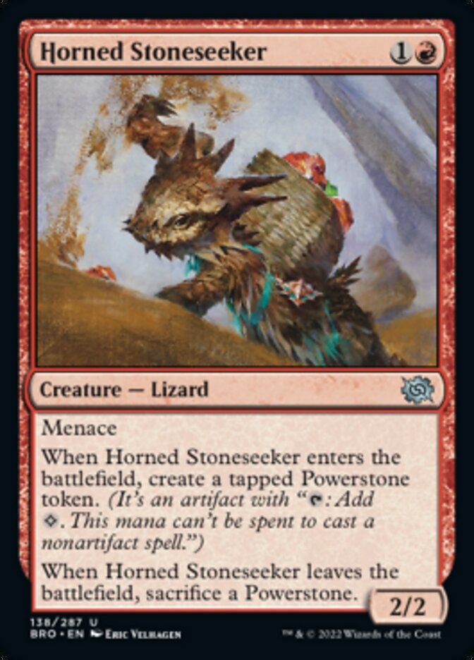Horned Stoneseeker [The Brothers' War] | Exor Games Summserside