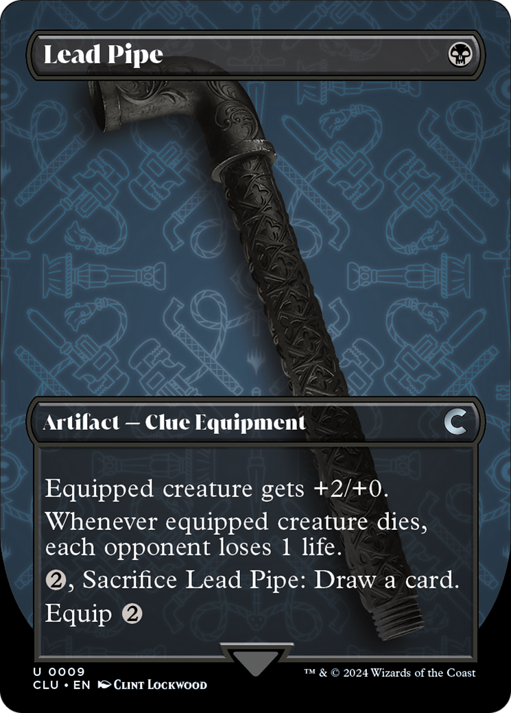 Lead Pipe (Borderless) [Ravnica: Clue Edition] | Exor Games Summserside