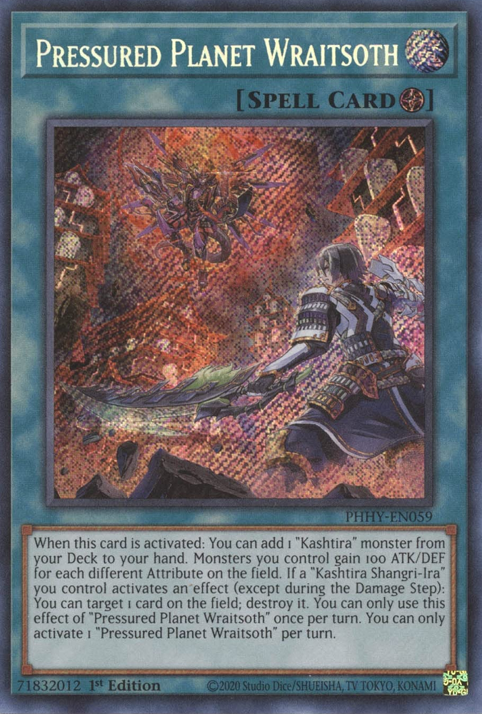 Pressured Planet Wraitsoth [PHHY-EN059] Secret Rare | Exor Games Summserside