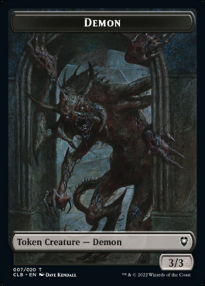 Demon Token [Commander Legends: Battle for Baldur's Gate Tokens] | Exor Games Summserside