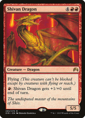 Shivan Dragon [Magic Origins] | Exor Games Summserside