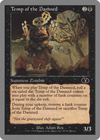 Temp of the Damned [Unglued] | Exor Games Summserside