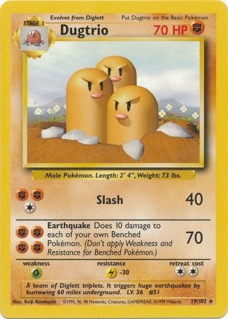 Dugtrio (19/102) [Base Set Unlimited] | Exor Games Summserside