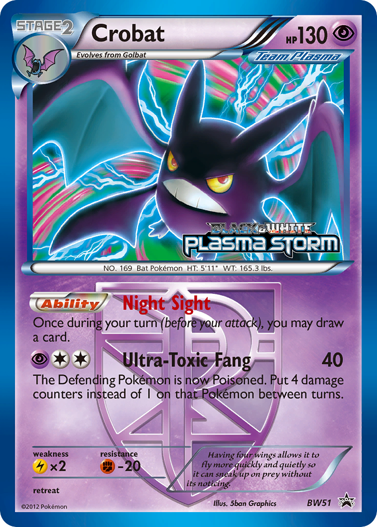 Crobat (BW51) [Black & White: Black Star Promos] | Exor Games Summserside