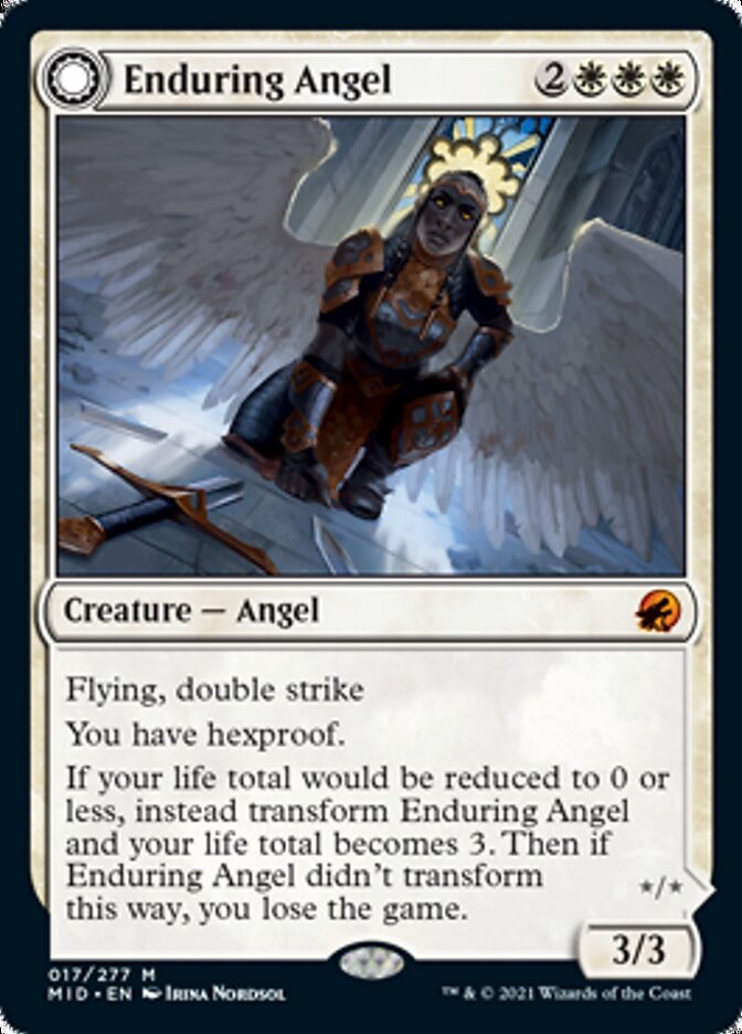 Enduring Angel // Angelic Enforcer [Innistrad: Midnight Hunt] | Exor Games Summserside