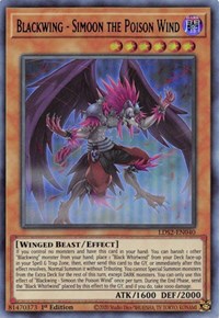 Blackwing - Simoon the Poison Wind (Blue) [LDS2-EN040] Ultra Rare | Exor Games Summserside