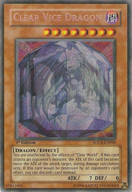 Clear Vice Dragon [SOVR-EN098] Secret Rare | Exor Games Summserside