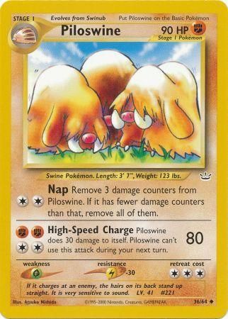 Piloswine (36/64) [Neo Revelation Unlimited] | Exor Games Summserside