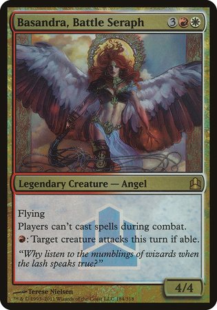 Basandra, Battle Seraph (Commander Launch Promo) [Commander 2011 Launch Party] | Exor Games Summserside