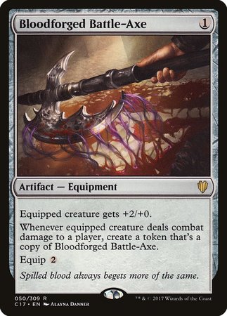 Bloodforged Battle-Axe [Commander 2017] | Exor Games Summserside