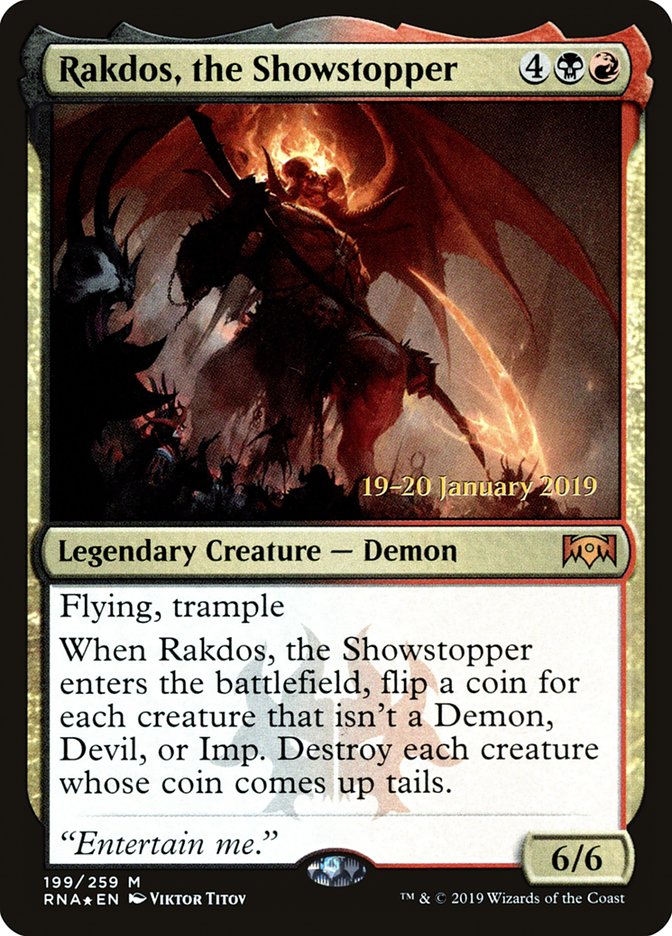 Rakdos, the Showstopper [Ravnica Allegiance Prerelease Promos] | Exor Games Summserside