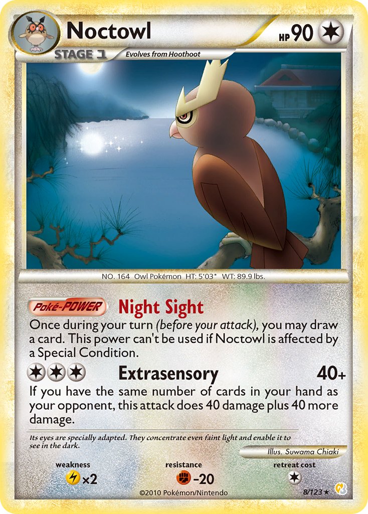 Noctowl (8/123) (Theme Deck Exclusive) [HeartGold & SoulSilver: Base Set] | Exor Games Summserside