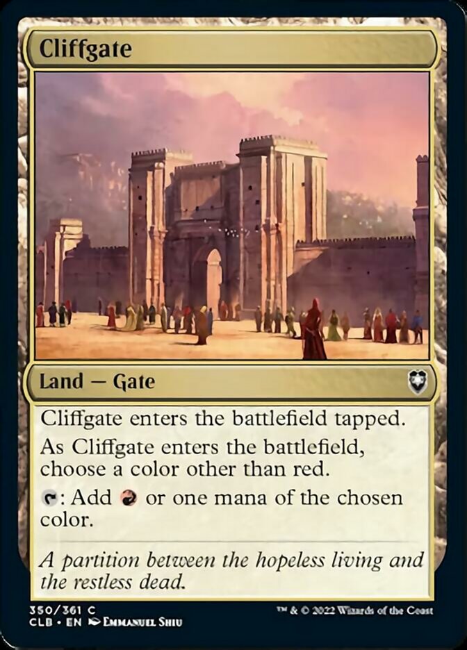 Cliffgate [Commander Legends: Battle for Baldur's Gate] | Exor Games Summserside